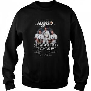 Apollo Next Giant Leap 52 Years Thank You For The Memories Signatures Sweatshirt